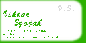 viktor szojak business card