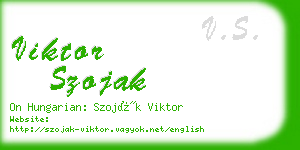 viktor szojak business card